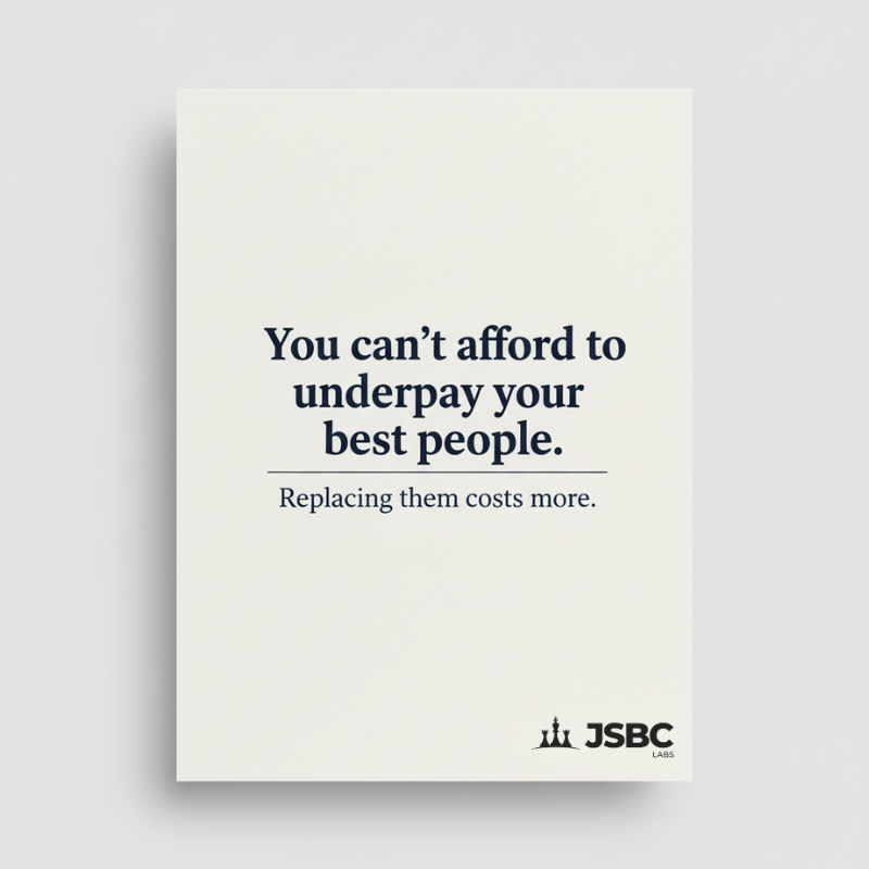 You Can’t Afford to Underpay Your Best People: Replacing Them Costs More